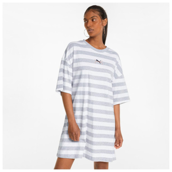 Puma Γυναικείο φόρεμα Stripe Tee Dress Puma Γυναικείο φόρεμα Stripe Tee Dress